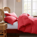 Nestl Twin Duvet Cover - Soft Double Brushed Light Grey Duvet Cover Twin/Twin XL, 2 Piece, with Button Closure, Duvet Cover 68x90 inches