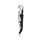 True TrueTap Double Hinged Waiter’s Corkscrew, Matte Black Bottle Opener with Foil Cutter, Wine Key