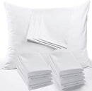 Niagara 4 Pack King Pillow Protectors with Zipper, Soft Quiet Cotton Sateen, Effective Dust Protection, Stay in Place Pillow Covers, Ideal for Home, Guests, Rentals (20x36 Inches)