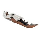 True TrueTap Double Hinged Waiter’s Corkscrew, Matte Black Bottle Opener with Foil Cutter, Wine Key