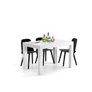 Mobili Fiver, First Extendable Table, Rustic Oak, Made in Italy