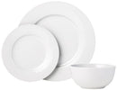 Amazon Basics 18-Piece White Dinnerware Set, Plates, Bowls, Service for 6