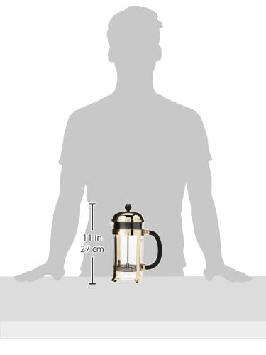 Bodum 1928-16US4 Chambord French Press Coffee Maker, 1 Liter, 34 Ounce, Chrome