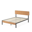 ZINUS Paul Metal and Bamboo Platform Bed Frame, Wood Slat Support, No Box Spring Needed, Easy Assembly, King