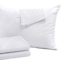 Niagara 4 Pack King Pillow Protectors with Zipper, Soft Quiet Cotton Sateen, Effective Dust Protection, Stay in Place Pillow Covers, Ideal for Home, Guests, Rentals (20x36 Inches)