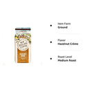 New England Coffee Hazelnut Crème Medium Roast Ground Coffee, 22oz Bag (Pack of 1)
