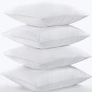 Niagara 4 Pack King Pillow Protectors with Zipper, Soft Quiet Cotton Sateen, Effective Dust Protection, Stay in Place Pillow Covers, Ideal for Home, Guests, Rentals (20x36 Inches)