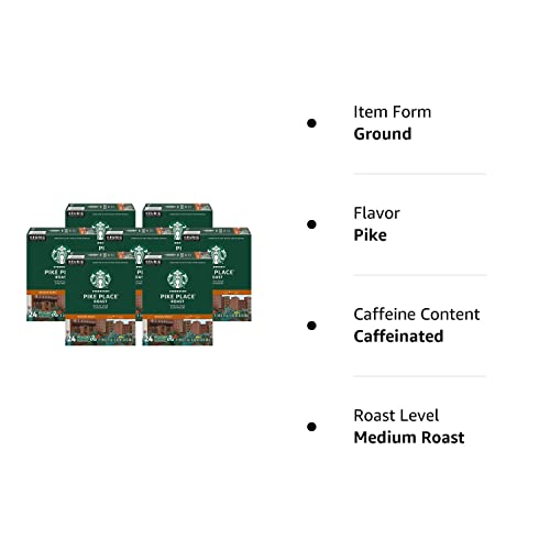 Starbucks K-Cup Coffee Pods—Caramel Flavored Coffee—100% Arabica—1 box (40 pods)