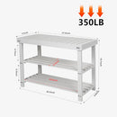 ECOMEX Shoe Rack Bench for Entryway, 3-Tier Wooden Shoe Shelf Shoe Organizer Bench Shoe Organizer Entryway Bench for Bedroom Balcony Entryway Entrance, Black(33.5''L)