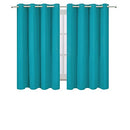 LEMOMO Blackout Curtains 52 x 84 inch/Black Set of 2 Panels/Thermal Insulated Room Darkening Bedroom Curtains