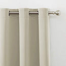 LEMOMO Blackout Curtains 52 x 84 inch/Black Set of 2 Panels/Thermal Insulated Room Darkening Bedroom Curtains