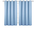 LEMOMO Blackout Curtains 52 x 84 inch/Black Set of 2 Panels/Thermal Insulated Room Darkening Bedroom Curtains