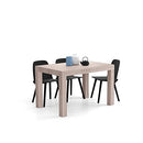 Mobili Fiver, First Extendable Table, Rustic Oak, Made in Italy