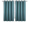 LEMOMO Blackout Curtains 52 x 84 inch/Black Set of 2 Panels/Thermal Insulated Room Darkening Bedroom Curtains