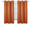 LEMOMO Blackout Curtains 52 x 84 inch/Black Set of 2 Panels/Thermal Insulated Room Darkening Bedroom Curtains