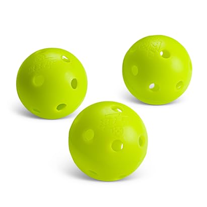 BZER Sale! Mini Pickleball (Sleeve of 3)-Made of Soft Rubber/Not Hard Plastic-Improve Speed and Accuracy!