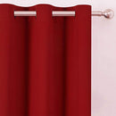 LEMOMO Blackout Curtains 52 x 84 inch/Black Set of 2 Panels/Thermal Insulated Room Darkening Bedroom Curtains