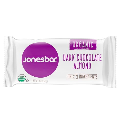 JONESBAR (Variety Pack, 12 Count (Pack of 1)), USDA Organic Fruit & Nut Bar, Non-GMO, Kosher, Vegan, Gluten Free, Simple Snack Bar