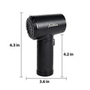 Aoutrow Electric Air Duster, Powerful Air Blower for Computer Car Cleaning Reusable Power 100000 RPM Motor, 3 Adjustable Speed Keyboard Cleaner Kit with 4 Nozzles & 4 Brushes