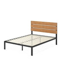ZINUS Paul Metal and Bamboo Platform Bed Frame, Wood Slat Support, No Box Spring Needed, Easy Assembly, King