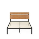 ZINUS Paul Metal and Bamboo Platform Bed Frame, Wood Slat Support, No Box Spring Needed, Easy Assembly, King