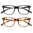 livho 2 Pack Blue Light Blocking Glasses, Computer Reading/Gaming/TV/Phones Glasses for Women Men,Anti Eyestrain & UV Glare (*B1 Light Blcak+Clear, Clear)