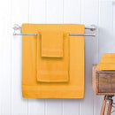 GLAMBURG 8-Piece Towel Set, Contains 2 Oversized Bath Towels 30x54, 2 Hand Towels 16x28, 4 Wash Cloths 13x13 - Quickdry Towel Sets, Ideal for Everyday use, Hotel & Spa - Black