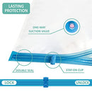 20 Pack Vacuum Storage Bags, Space Saver Bags (4 Jumbo/4 Large/4 Medium/4 Small/4 Roll) Compression for Comforters and Blankets, Sealer Clothes Storage, Hand Pump Included