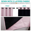 NICETOWN Grey Full Shade Curtain Panels, Pair of Energy Smart & Noise Blocking Out Blackout Drapes for Dining Room Window, Thermal Insulated Guest Room Lined Window Dressing(Gray, 52 x 84 inch)