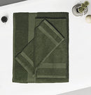 GLAMBURG 8-Piece Towel Set, Contains 2 Oversized Bath Towels 30x54, 2 Hand Towels 16x28, 4 Wash Cloths 13x13 - Quickdry Towel Sets, Ideal for Everyday use, Hotel & Spa - Black