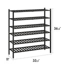 BMOSU 2-Tier Bamboo Shoe Rack Premium Stackable Shoe Shelf Storage Organizer for Hallway Closet Living Room Entryway Organizer (Natural Bamboo)