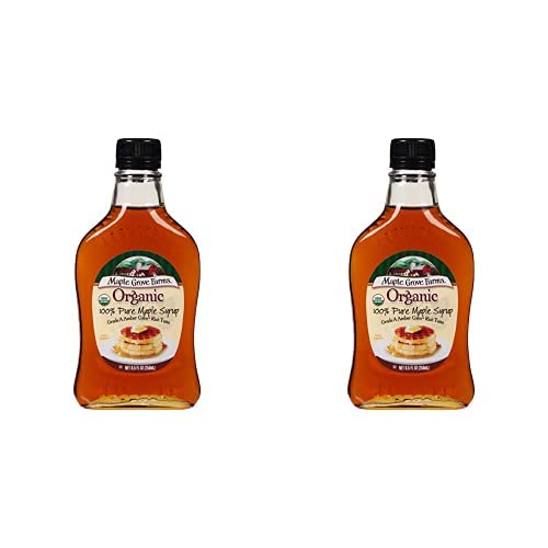 Maple Grove Farms Organic Pure Maple Syrup, Grade A Amber, 8.5 Ounce