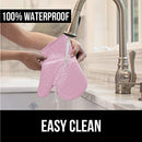 Gorilla Grip Heat and Slip Resistant Silicone Oven Mitts Set, Soft Cotton Lining, Waterproof, BPA-Free, Long Flexible Thick Gloves for Cooking, Kitchen Mitt Potholders, 12.5 in, Black