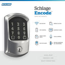 Schlage Encode Smart Wi-Fi Deadbolt with Century Trim in Matte Black