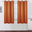 LEMOMO Blackout Curtains 52 x 84 inch/Black Set of 2 Panels/Thermal Insulated Room Darkening Bedroom Curtains