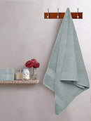 GLAMBURG 8-Piece Towel Set, Contains 2 Oversized Bath Towels 30x54, 2 Hand Towels 16x28, 4 Wash Cloths 13x13 - Quickdry Towel Sets, Ideal for Everyday use, Hotel & Spa - Black