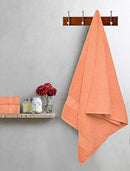 GLAMBURG 8-Piece Towel Set, Contains 2 Oversized Bath Towels 30x54, 2 Hand Towels 16x28, 4 Wash Cloths 13x13 - Quickdry Towel Sets, Ideal for Everyday use, Hotel & Spa - Black