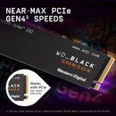 WD_BLACK 1TB SN850X NVMe Internal Gaming Solid State Drive with Heatsink - Works with Playstation 5, Gen4 PCIe, M.2 2280, Up to 7,300 MB/s - WDS100T2XHE
