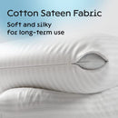 Niagara 4 Pack King Pillow Protectors with Zipper, Soft Quiet Cotton Sateen, Effective Dust Protection, Stay in Place Pillow Covers, Ideal for Home, Guests, Rentals (20x36 Inches)