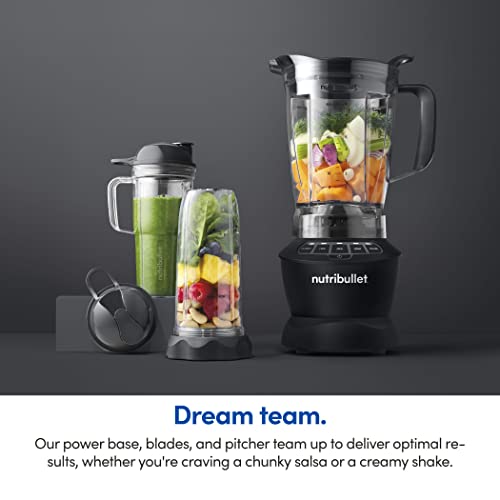 nutribullet Full-Size Blender Combo 1200W –Matte Black