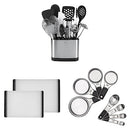 OXO Good Grips 15-Piece Everyday Kitchen Utensil Set, Silver