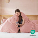 Nestl Twin Duvet Cover - Soft Double Brushed Light Grey Duvet Cover Twin/Twin XL, 2 Piece, with Button Closure, Duvet Cover 68x90 inches