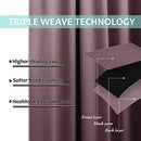 NICETOWN Grey Full Shade Curtain Panels, Pair of Energy Smart & Noise Blocking Out Blackout Drapes for Dining Room Window, Thermal Insulated Guest Room Lined Window Dressing(Gray, 52 x 84 inch)