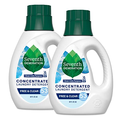 Seventh Generation EasyDose Laundry Detergent, Ultra Concentrated: 66 Loads, Mango & Mandarin Scent, 23.1 Fl Oz