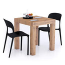 Mobili Fiver, First Extendable Table, Rustic Oak, Made in Italy