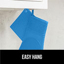 Gorilla Grip Heat and Slip Resistant Silicone Oven Mitts Set, Soft Cotton Lining, Waterproof, BPA-Free, Long Flexible Thick Gloves for Cooking, Kitchen Mitt Potholders, 12.5 in, Black