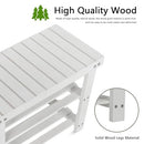 ECOMEX Shoe Rack Bench for Entryway, 3-Tier Wooden Shoe Shelf Shoe Organizer Bench Shoe Organizer Entryway Bench for Bedroom Balcony Entryway Entrance, Black(33.5''L)