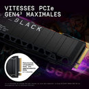 WD_BLACK 1TB SN850X NVMe Internal Gaming Solid State Drive with Heatsink - Works with Playstation 5, Gen4 PCIe, M.2 2280, Up to 7,300 MB/s - WDS100T2XHE