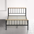 ZINUS Paul Metal and Bamboo Platform Bed Frame, Wood Slat Support, No Box Spring Needed, Easy Assembly, King