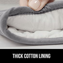 Gorilla Grip Heat and Slip Resistant Silicone Oven Mitts Set, Soft Cotton Lining, Waterproof, BPA-Free, Long Flexible Thick Gloves for Cooking, Kitchen Mitt Potholders, 12.5 in, Black